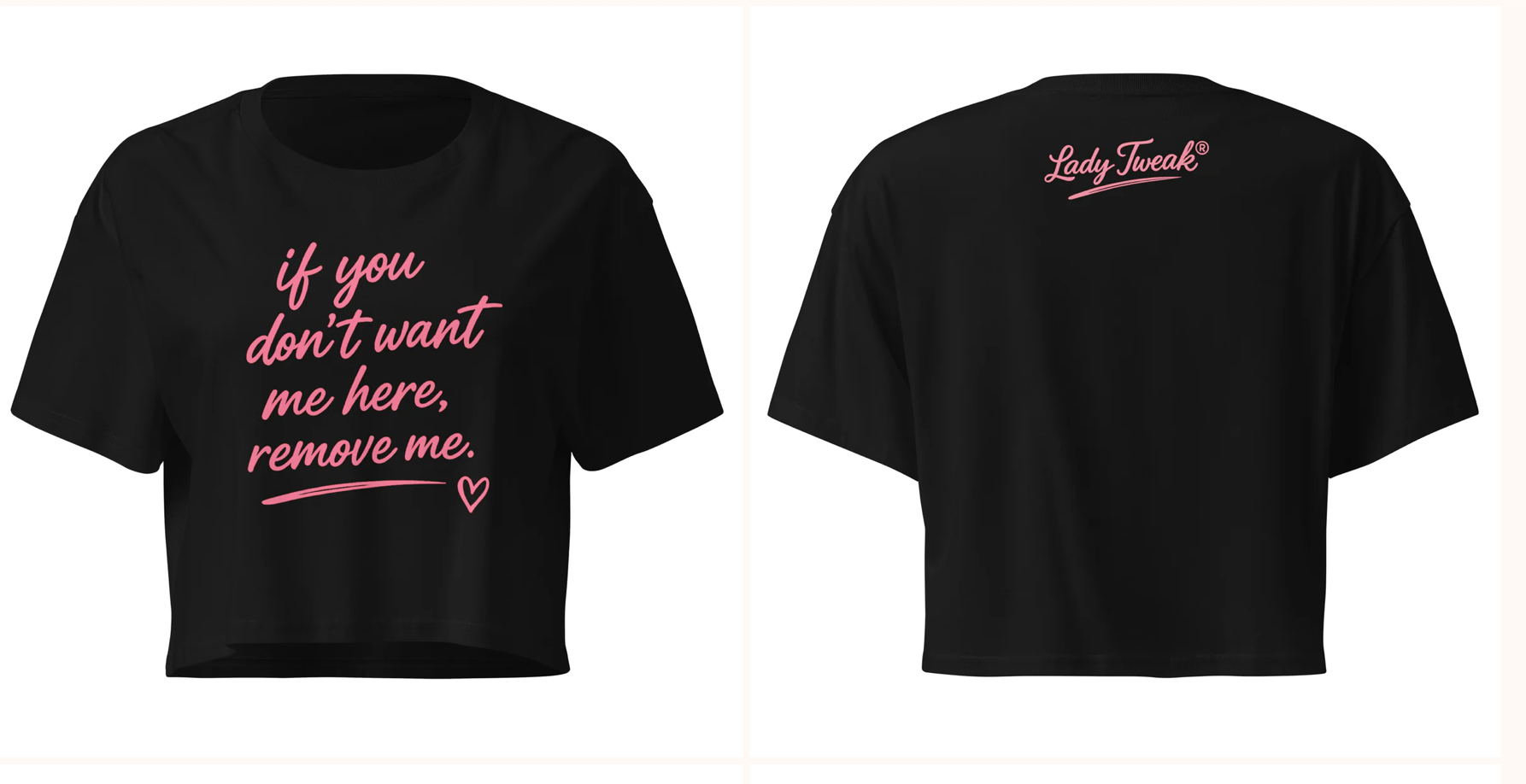 Remove Me Tee - BLK